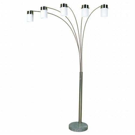 Cling 83   Brushed Steel Arch Floor Lamp CL106040
